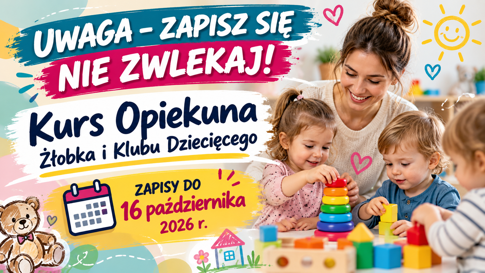 Kurs Opiekuna Żłobka i Klubu Dziecięcego