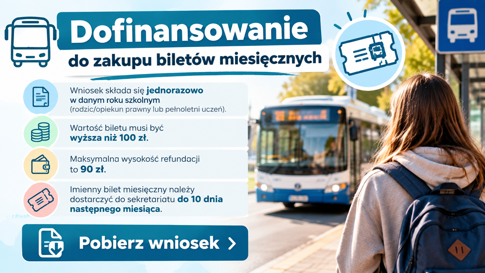 Dofinansowanie do zakupu biletów miesięcznych