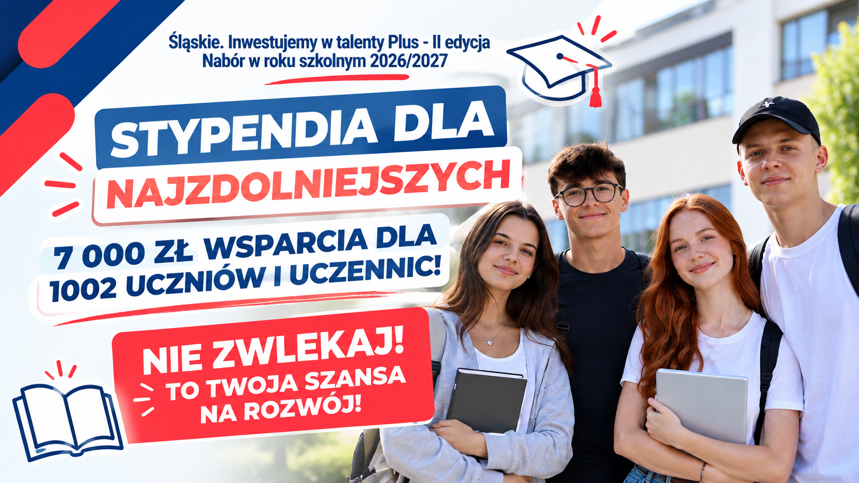 Nabór wniosków do stypendium Marszałka Województwa Śląskiego 2026-2027