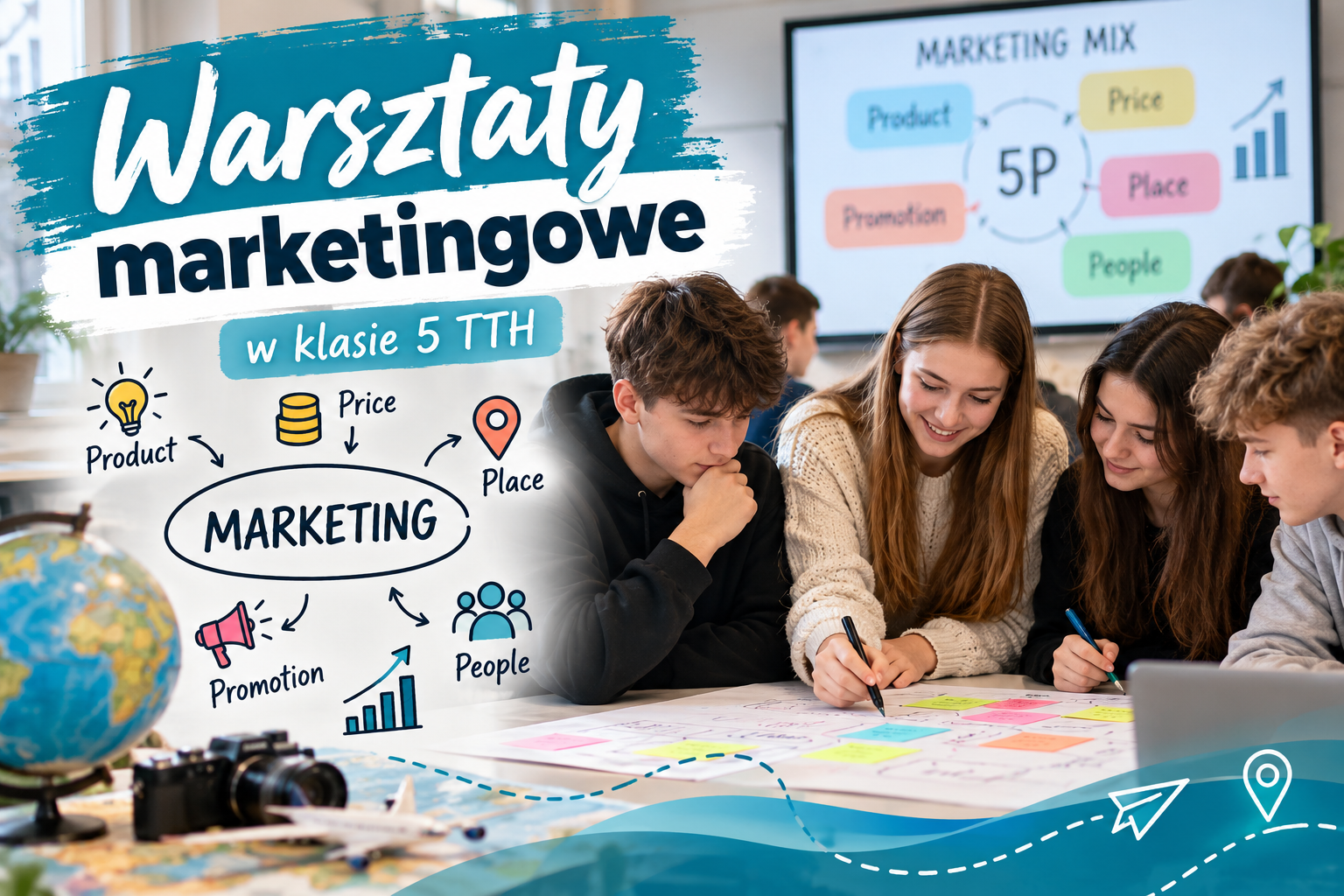 Warsztaty marketingowe w klasie 5 TTH